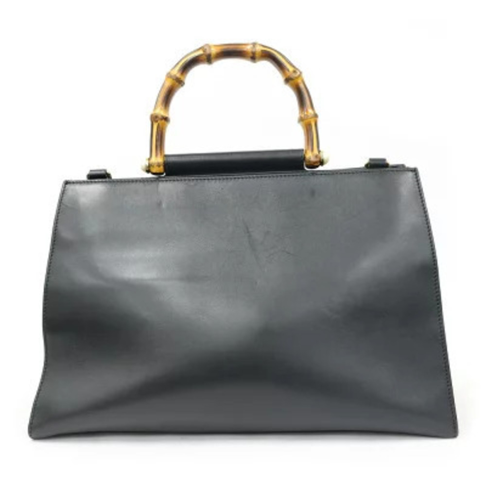 Gucci Black Bamboo Bag Shoulder - Picture 5 of 8